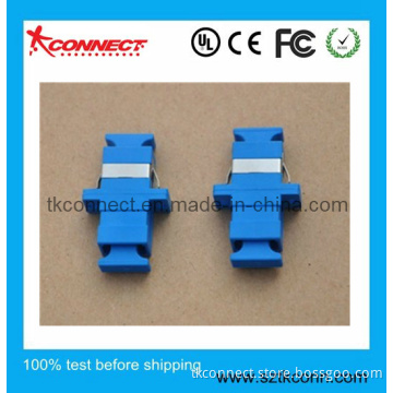 SC Simplex Fiber Optic Adapter with Blue Cap